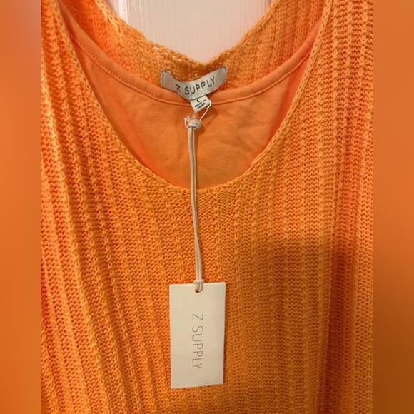 NEW Z SUPPLY brayden midi dress in papaya - Picture 8 of 9